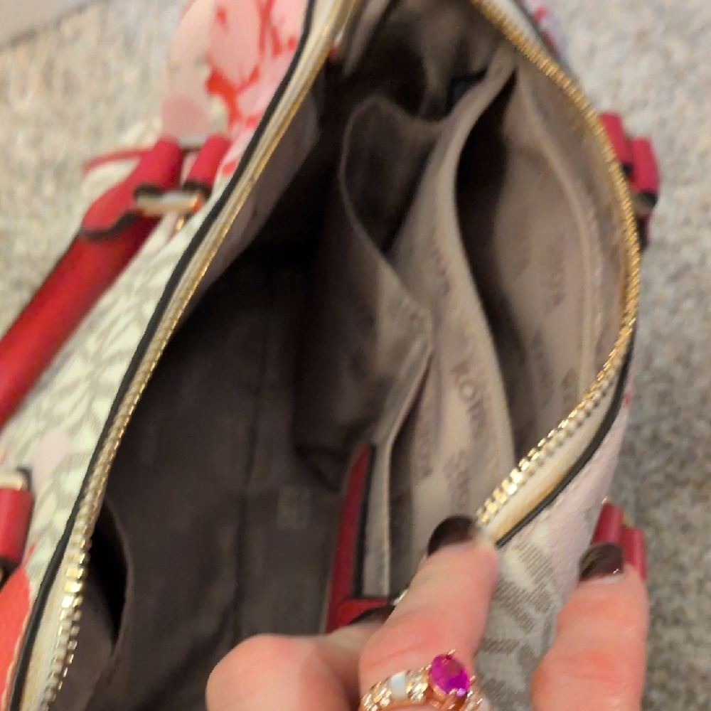 Michael Kors Pink and Cream Satchel - Picture 15 of 16